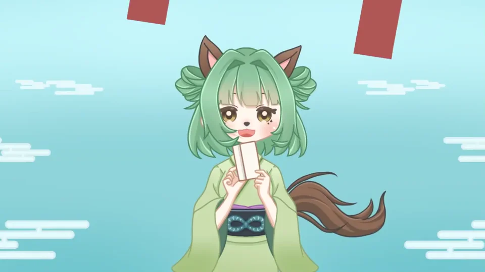 模板-新年-新春參拜・花火(待機圖)